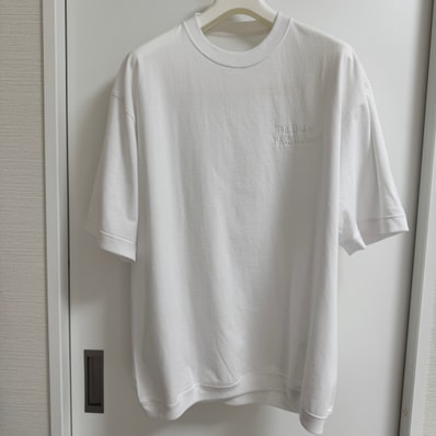 ENNOY Short Sleeve Hem Rib Tee "White"