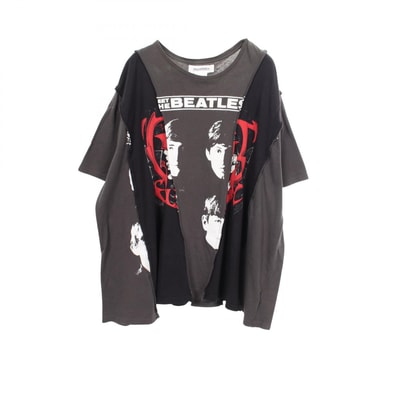 ディスカバード DISCOVERED グラフィック プリント ヴィンテージ 半袖Tシャツ 衣料品 トップス コットン メンズ グレー系 / ブラック系 【中古】