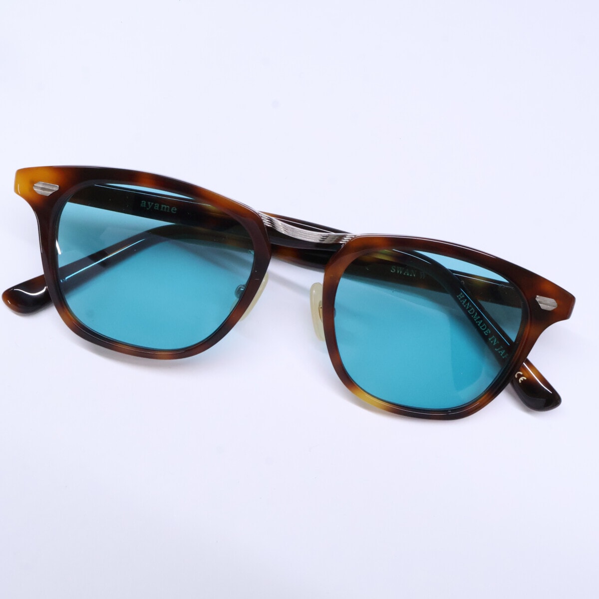 アヤメ 【美品】SWAN W DT スワンW コンビ ウェリントンシェイプ 49□20