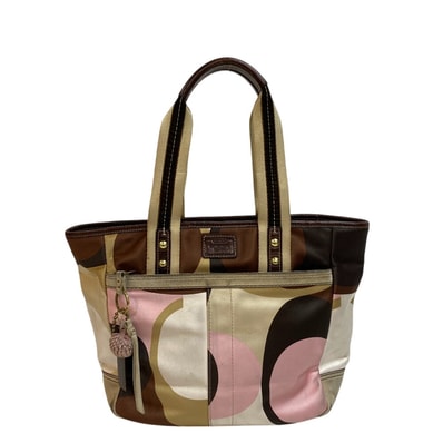 コーチ COACH ハンドバッグ シグネチャー ショルダー 8F33 ベージュ