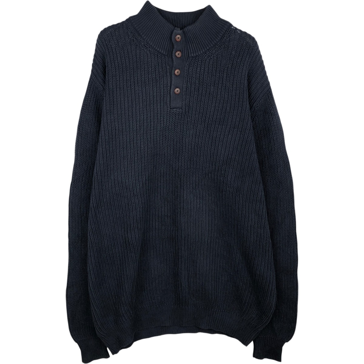 古着 90~00年代 エルエルビーン L.L.Bean コットンニットハーフボタンセーター メンズXL相当/eaa627492