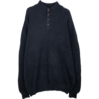 古着 90~00年代 エルエルビーン L.L.Bean コットンニットハーフボタンセーター メンズXL相当/eaa627492