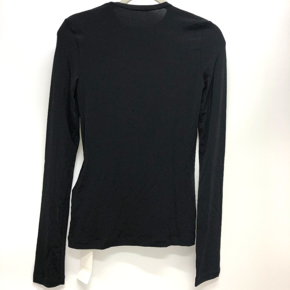 オフホワイト OFF-WHITE ロゴ OWAE23-RTW0098 Off-White シームレスシャツ 長袖 ロングTシャツ アパレル ロングTシャツ レーヨン ブラック 未使用