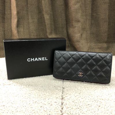 CHANEL Matelasse Long Wallet "Black"