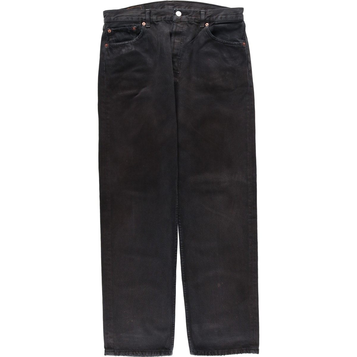 古着 00年代 リーバイス Levi's 0501-0165 ユーロモデル ブラックデニム ストレートデニムパンツ メンズw35相当/eaa620203