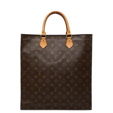 ルイ ヴィトン モノグラム サックプラ ハンドバッグ トートバッグ M51140 ブラウン PVC レザー レディース LOUIS VUITTON 【中古】
