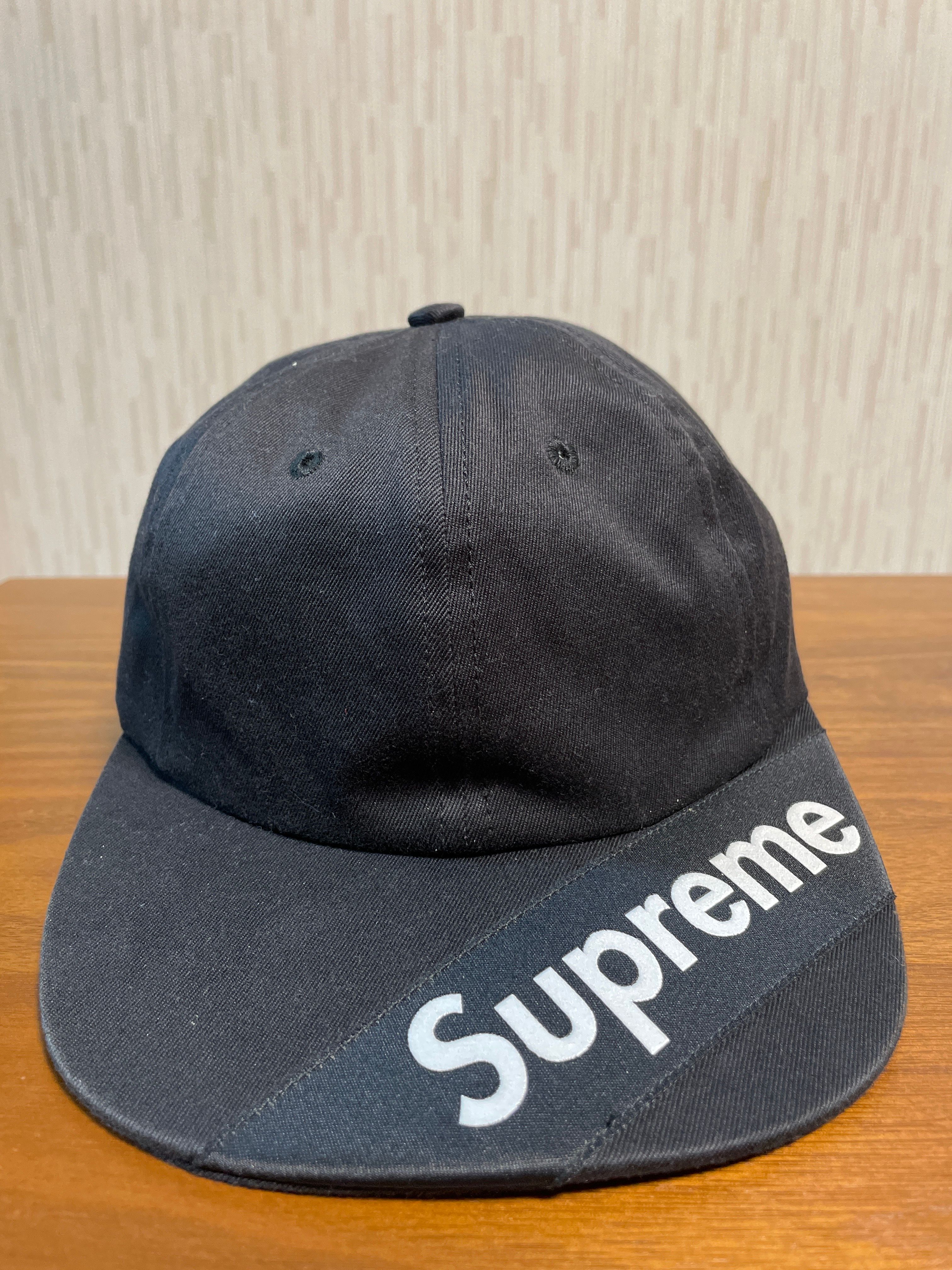 Supreme Visor Logo 6-Panel "Black"