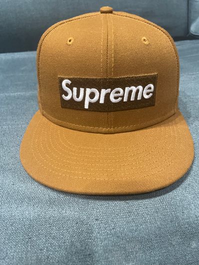 Supreme Money Box Logo New Era "Brown"