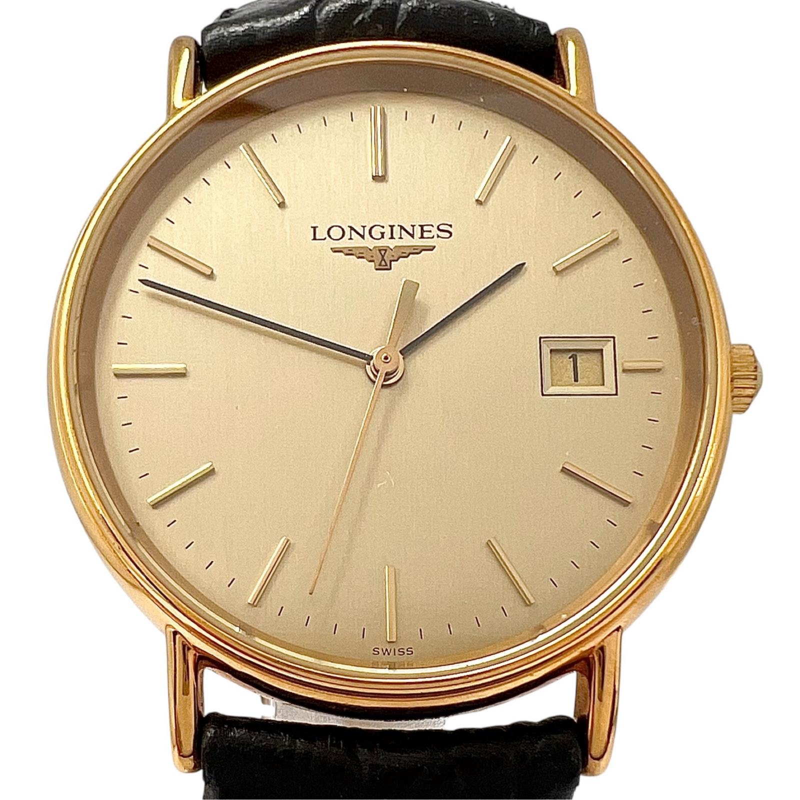 LONGINES ロンジン グランドクラシック L4.636.2 腕時計 ステンレススチール/GP ゴールド クォーツ ゴールド文字盤 メンズ【中古】