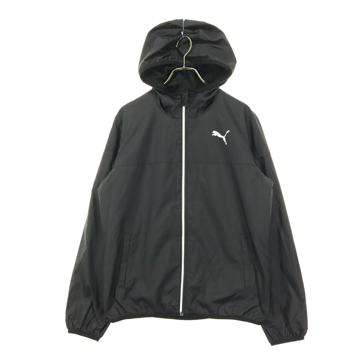 PUMA プーマ 長袖 フード付き ウィンドブレーカー L ブラック系
