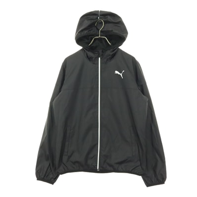 PUMA プーマ 長袖 フード付き ウィンドブレーカー L ブラック系