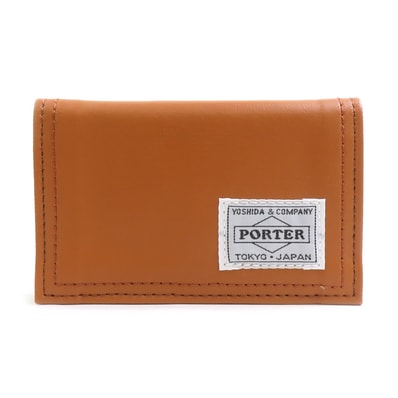ポーター PORTER カードケース レザー ブラウン メンズ【中古】 h32228a