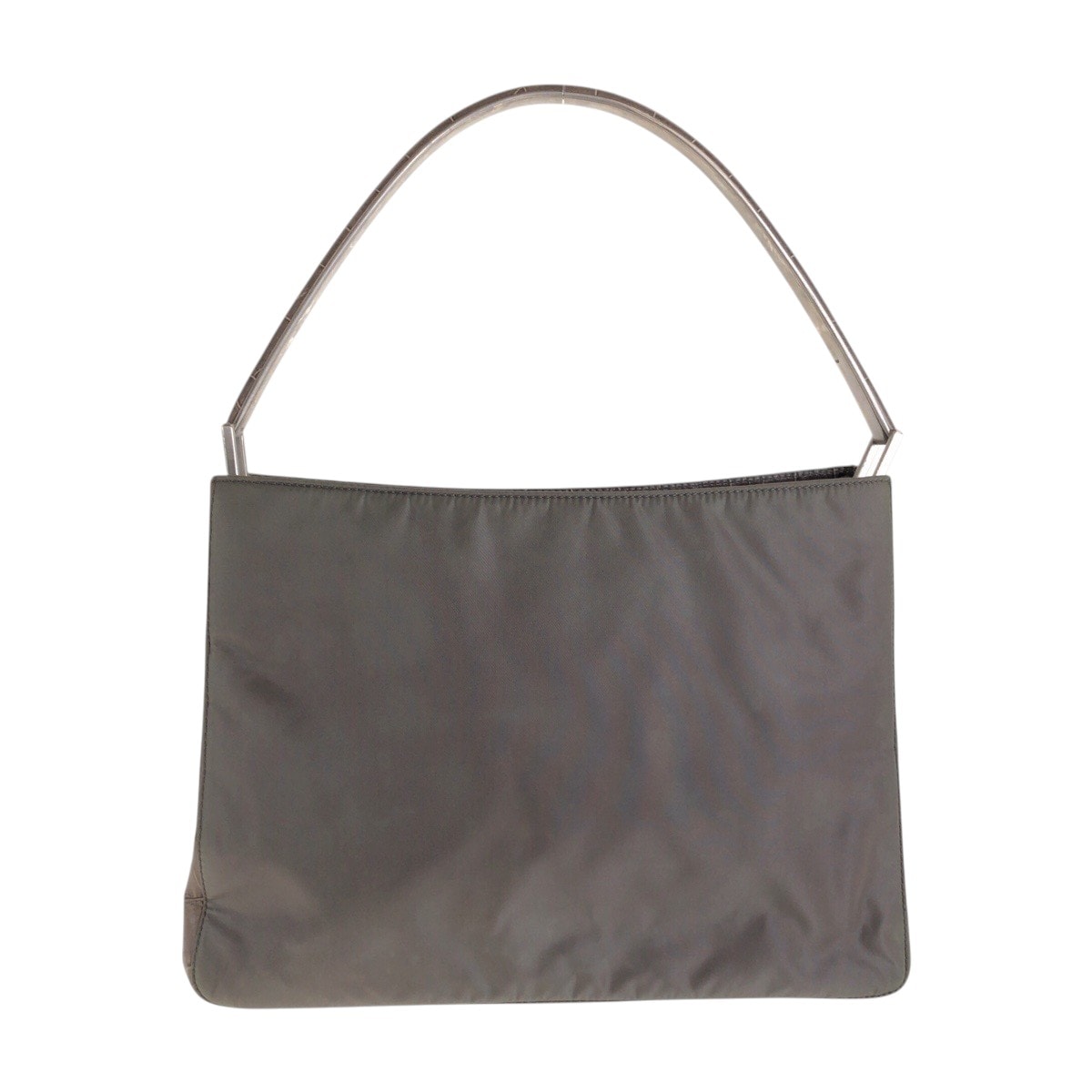 目立った傷や汚れなし】PRADA プラダ テスート 型押し グレー シルバー