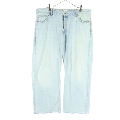 ZARA ザラ カットオフ デニムパンツ 46 ブルー系