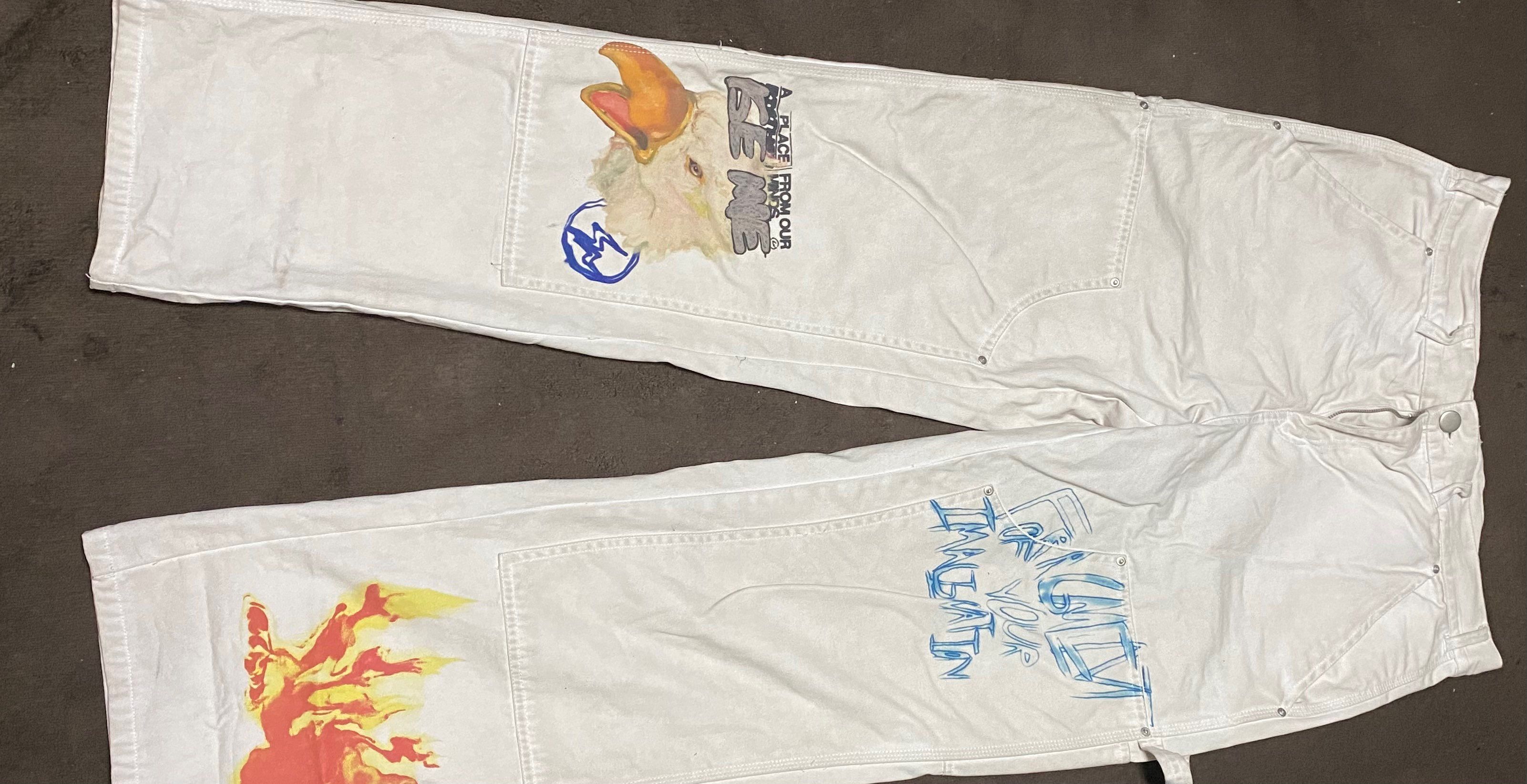 Travis Scott Cactus Jack For Fragment Painters Imagination Pant "White"