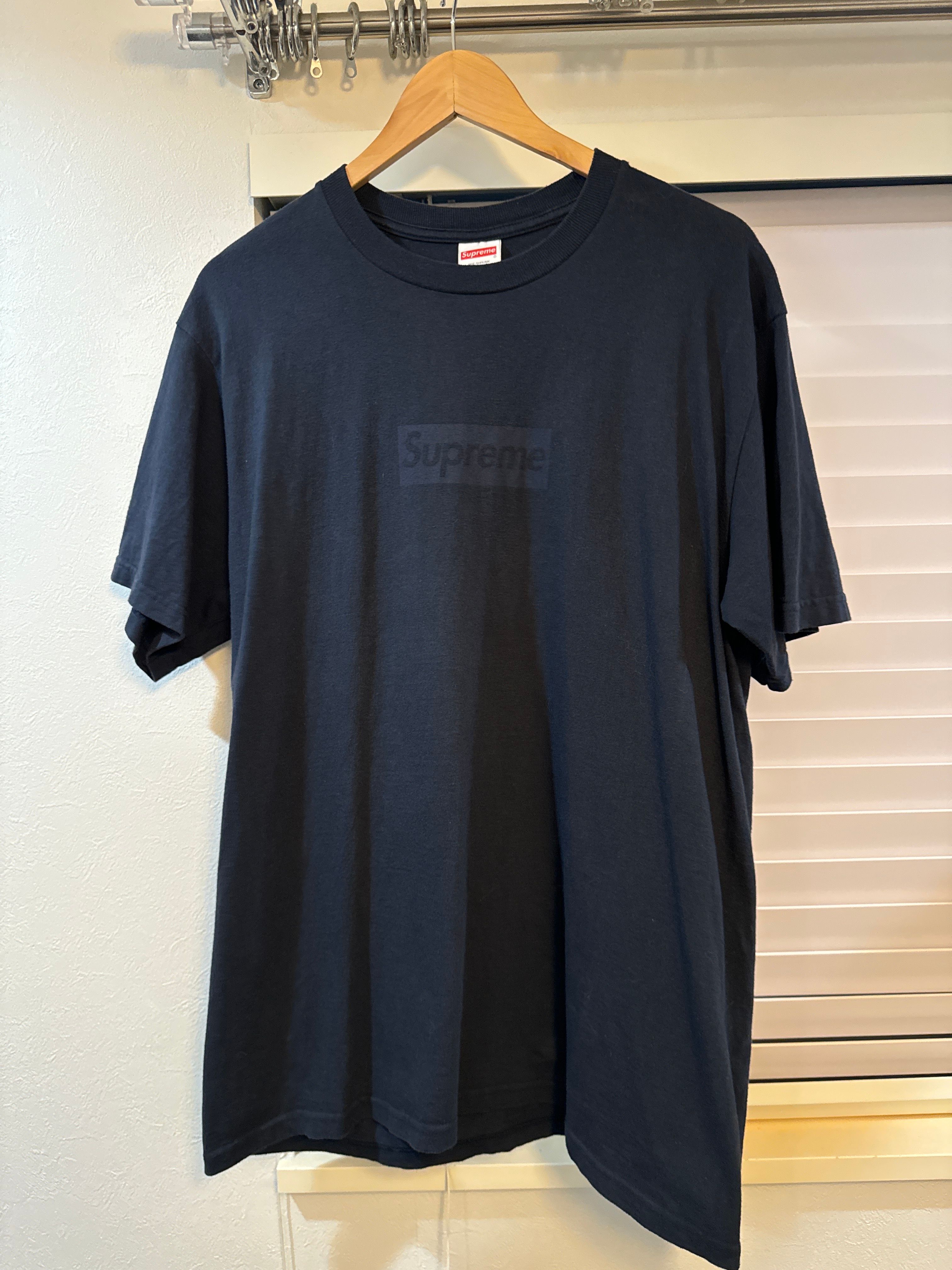 Supreme Tonal Box Logo Tee "Navy"