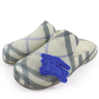 未使用品 バーバリー サンダル ライトグレー レディース 35