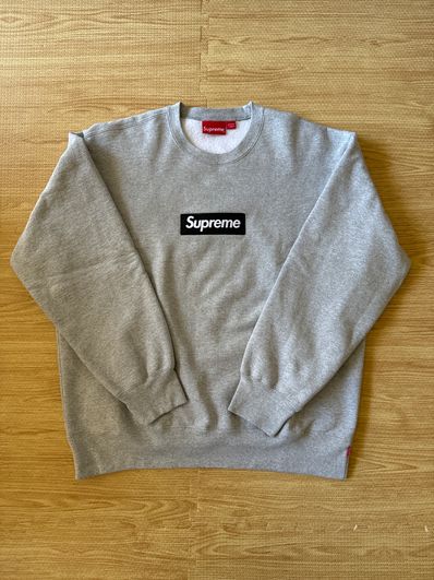 Supreme Box Logo Crewneck "Heather Grey" (22FW)