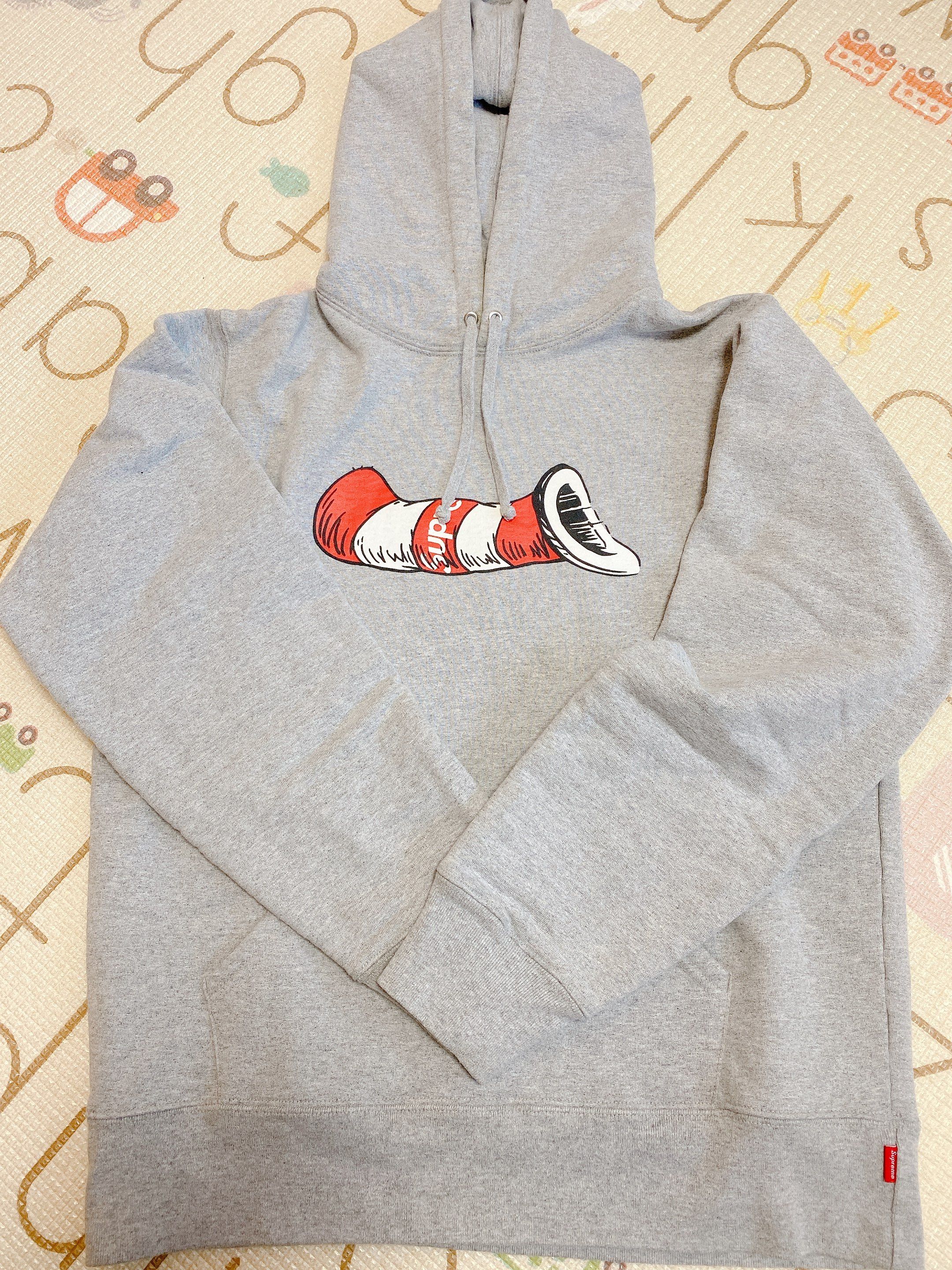 Supreme Cat in the Hat Hooded Sweatshirt "Grey"
