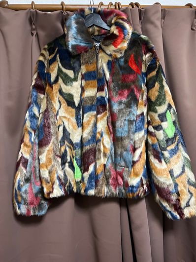 Supreme Multicolor Faux Fur Bomber Jacket "Multi"