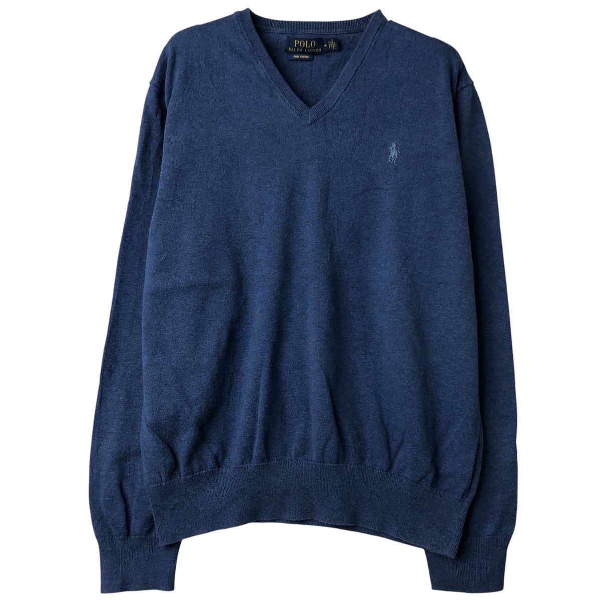 古着 ラルフローレン Ralph Lauren POLO RALPH LAUREN Vネック コットンニットセーター レディースM相当/eaa607859