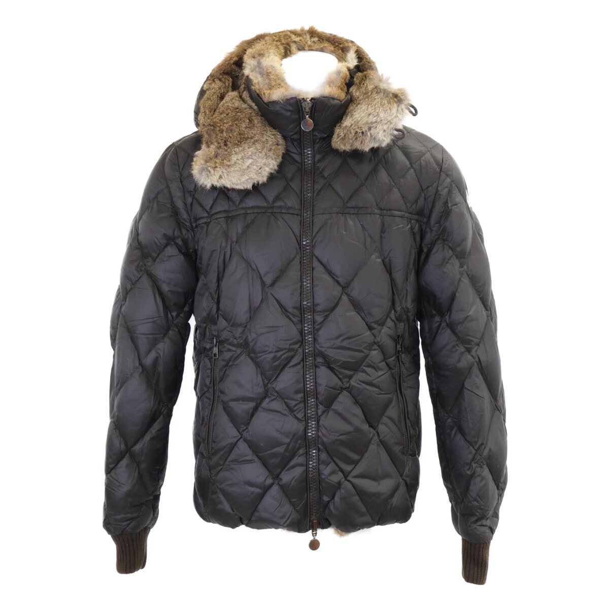 モンクレール BASTOGNE GIUBBOTTO バストーニュ ラビットファーライニング リバーシブル ダウン 3