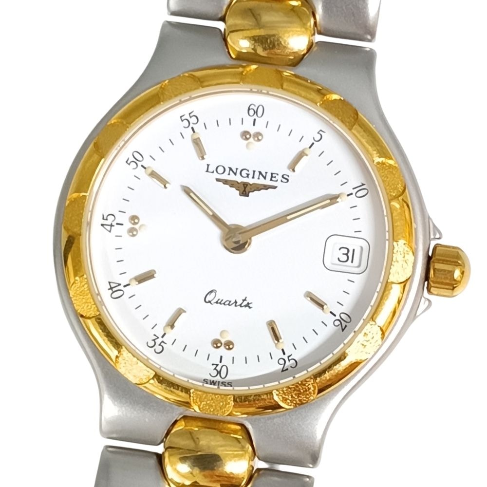 LONGINES ロンジン L1.114.3 コンクエスト デイト クォーツ レディース 腕時計 C1190