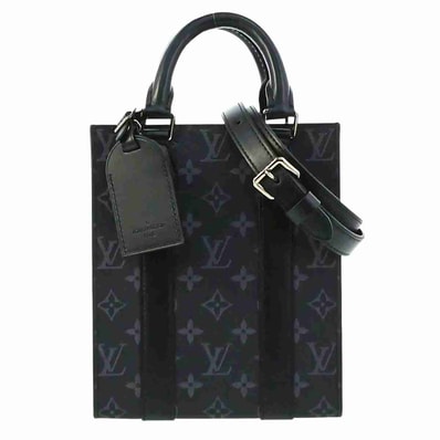 LOUIS VUITTON ルイ・ヴィトン サックプラ MINI ショルダーバッグ M46453 モノグラムエクリプス ブラック メンズ【中古】