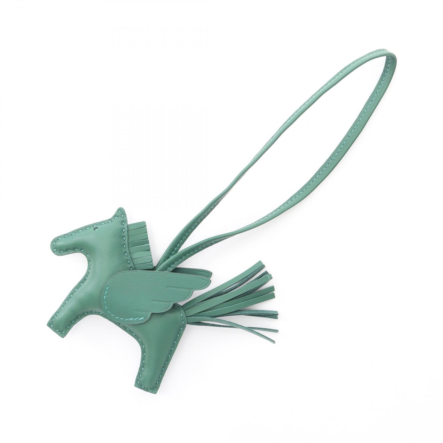 エルメス HERMES ロデオペガサスPM チャーム アクセサリー レザー アニョーミロ アニョーミロ W刻印(2024年製造) レディース グリーン系 【中古】