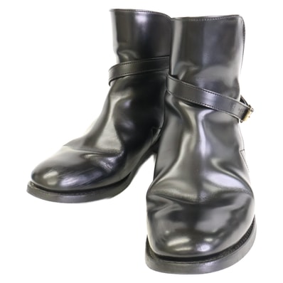 サンダース 9105B T475 イングランド製 レザー ジョッパーショートブーツ 6