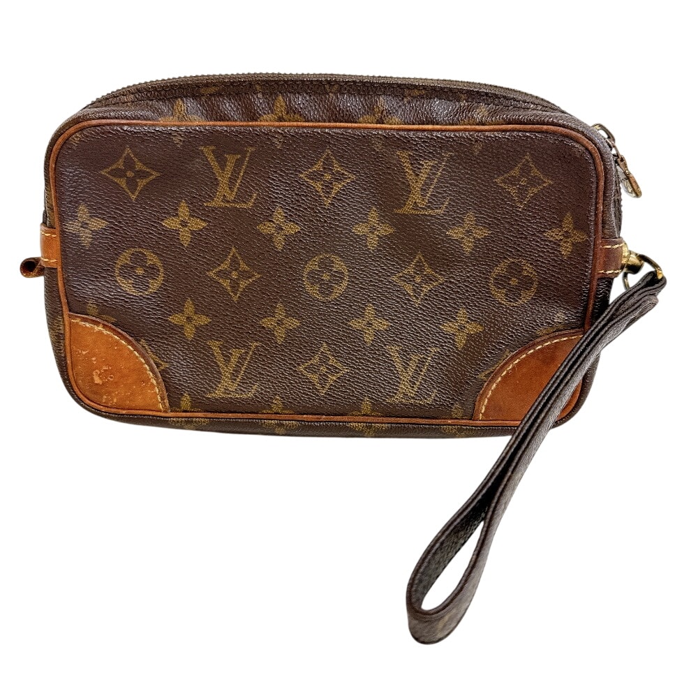 ルイヴィトン LOUIS VUITTON セカンドバッグ モノグラム マルリー・ドラゴンヌ PM ポーチ クラッチバッグ M51827 ブラウン