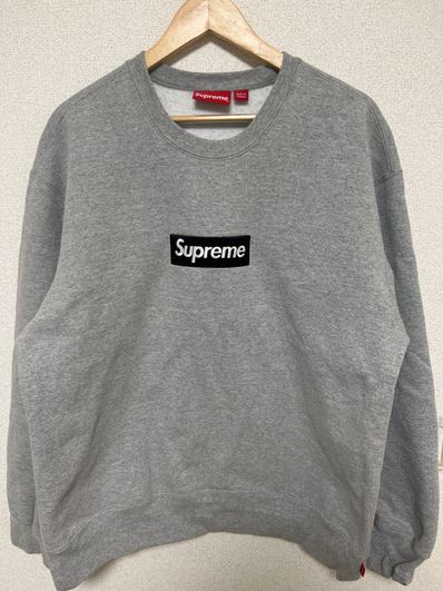 Supreme Box Logo Crewneck "Heather Grey" (22FW)