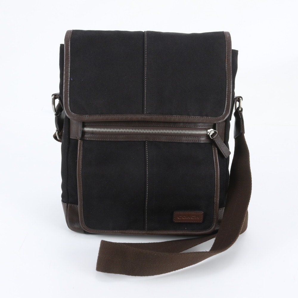 ■美品 コーチF70667 ショルダーバッグ レザー×キャンバス