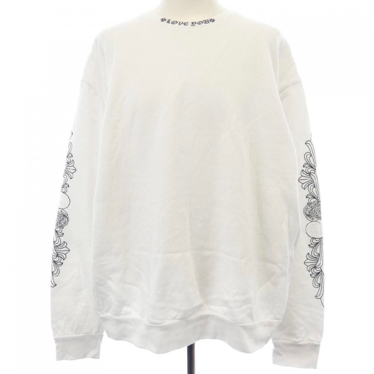 Chrome Hearts Love You Crew Sweatshirt "White"