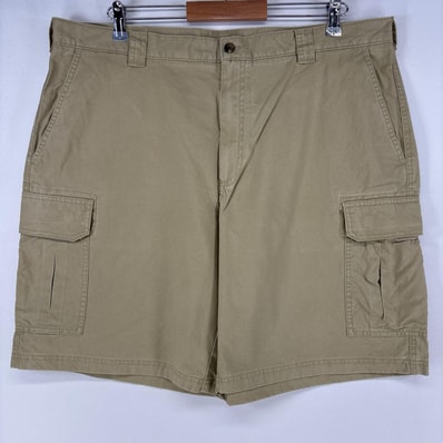 古着 エルエルビーン L.L.Bean ショートパンツ チノパン カーゴ ジップ ハーフパンツ w40 ベージュ メンズ