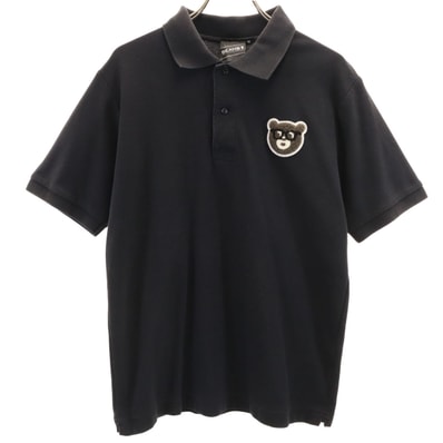BEAMS T ビームスティー 半袖 ポロシャツ M ブラック