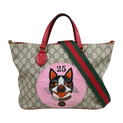 グッチ ボスコパッチ GGスプリーム ショルダーバッグ GGスプリームキャンバス 473887 ブラウン レディース GUCCI 中古