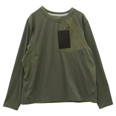 ARC'TERYX アークテリクス カットソー X000007711 Delta Crew W デルタ クルー ウィメンズ フリース クルーネック カットソー カーキ系 XL【新古品】【未使用】【中古】