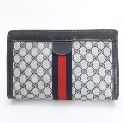 ■美品 グッチ GGスプリームセカンドバッグ