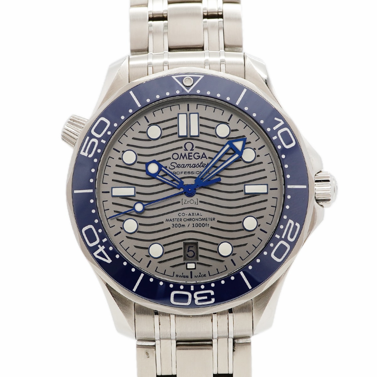 ★最終価格★SALE【6wgb0101】オメガ シーマスター300 マスタークロノメーター 210.30.42.20.06.001 グレー文字盤【中古】腕時計 メンズ