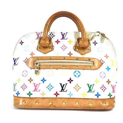 ルイヴィトン LOUIS VUITTON アルマ M92647 モノグラムマルチカラー カバン トートバッグ スタッズ ハンドバッグ モノグラムマルチカラーキャンバス ブロン ホワイト