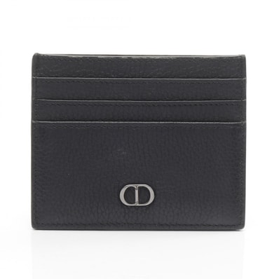 ディオール Dior CD Icon カードホルダー カードケース アクセサリー レザー メンズ ブラック系 【中古】