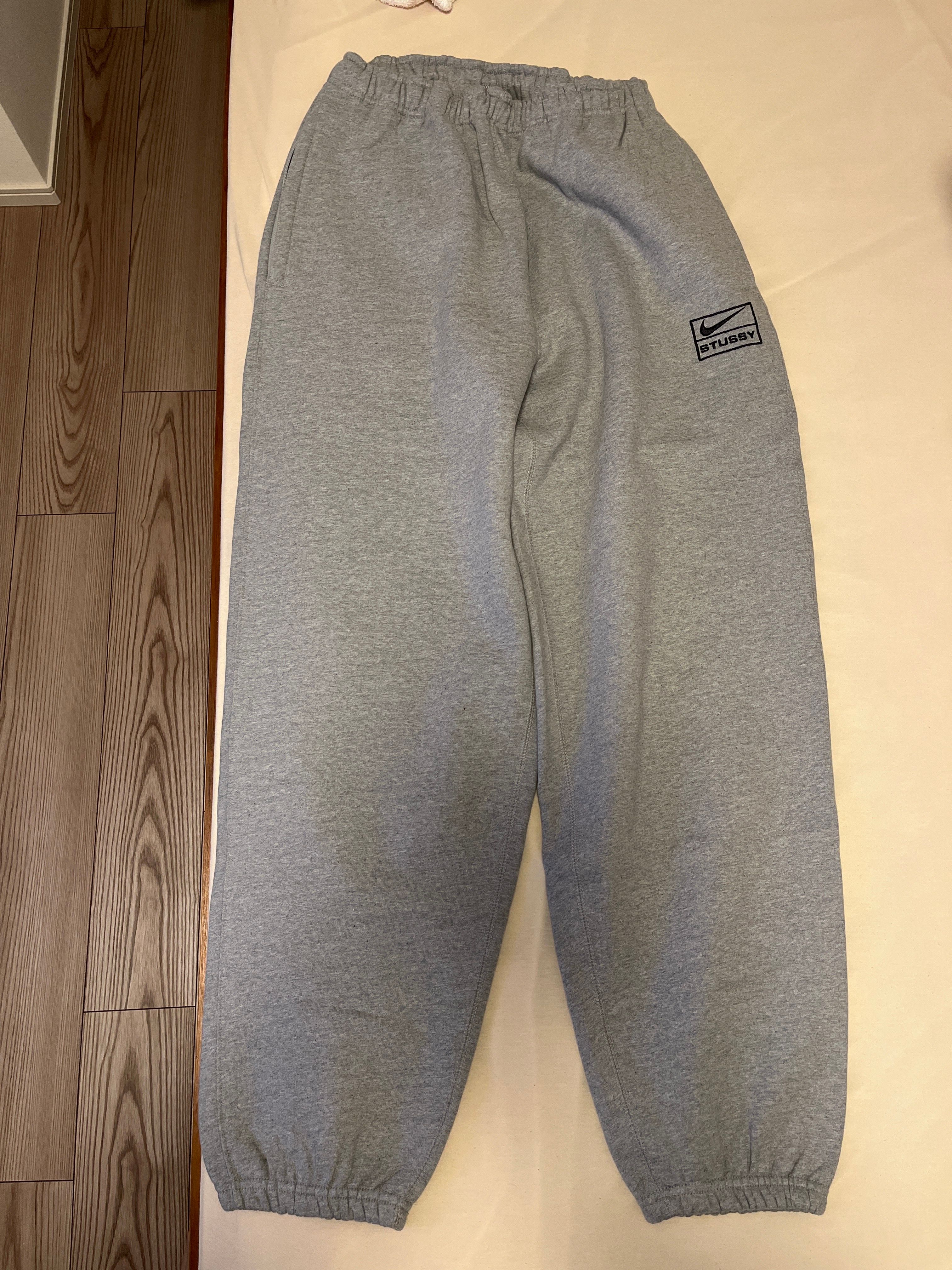 Stussy x Nike Fleece Pants (US Size) "Grey" DO9340-063