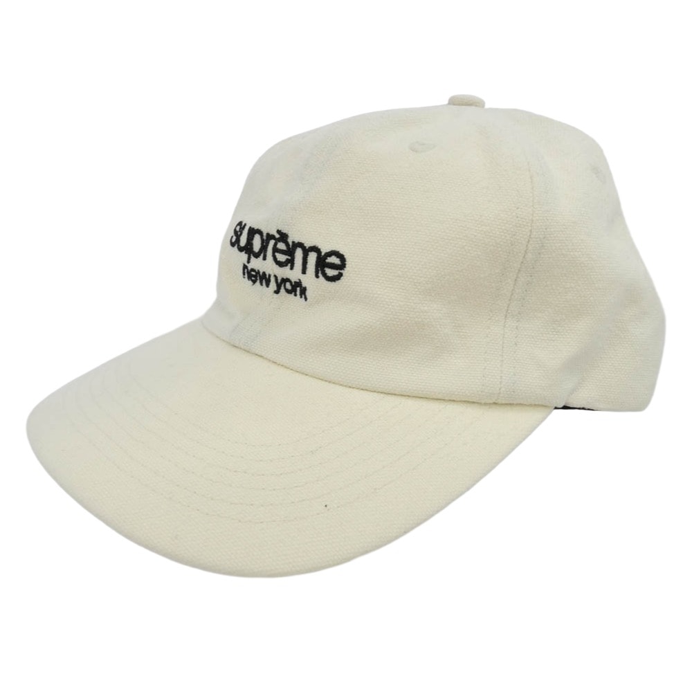 Supreme シュプリーム 23SS CLASSIC LOGO 6-PANEL CAP クラシック ロゴ 6パネル キャップ 帽子 ホワイト ホワイト系【中古】