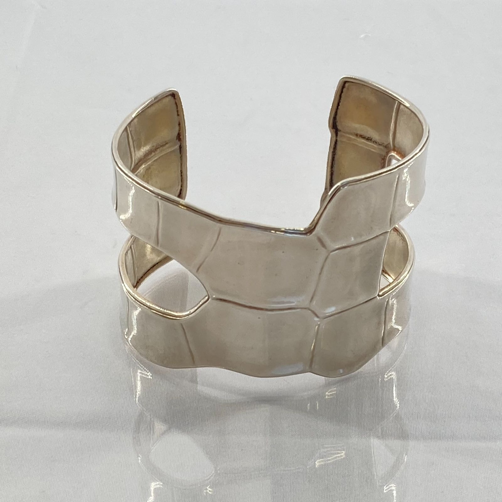 HERMES(エルメス) メモワール SH バングル ブレスレット ニロティカス Ag925 79.3g シルバー