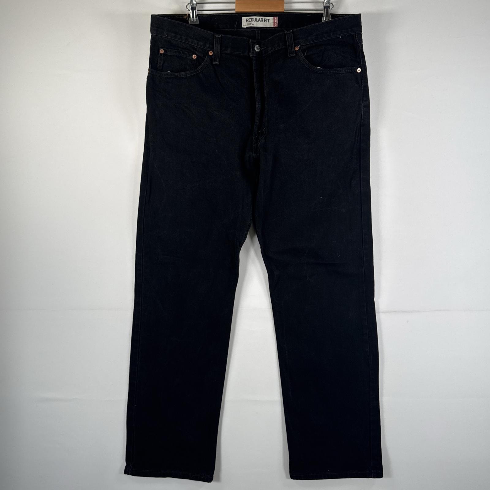 古着 リーバイス Levi's デニムパンツ 505 ジーパン ストレート 大きいサイズ ジップフライ ジーンズ w40 L32 ブラック メンズ