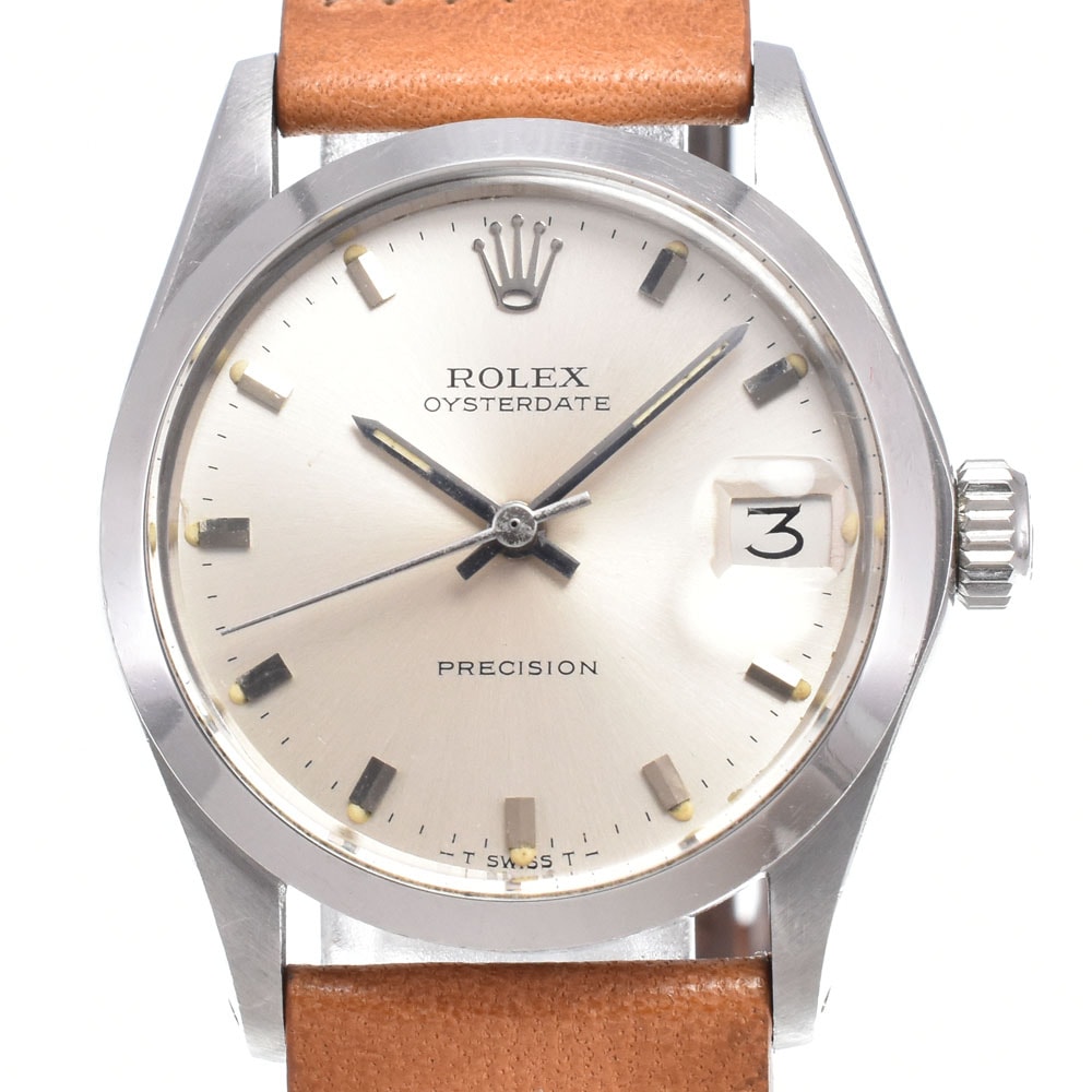 ロレックス ROLEX 6466 ヴィンテージ オイスターデイト Cal.1225 シルバー 手巻き ユニセックス 良品 腕時計 C#149540