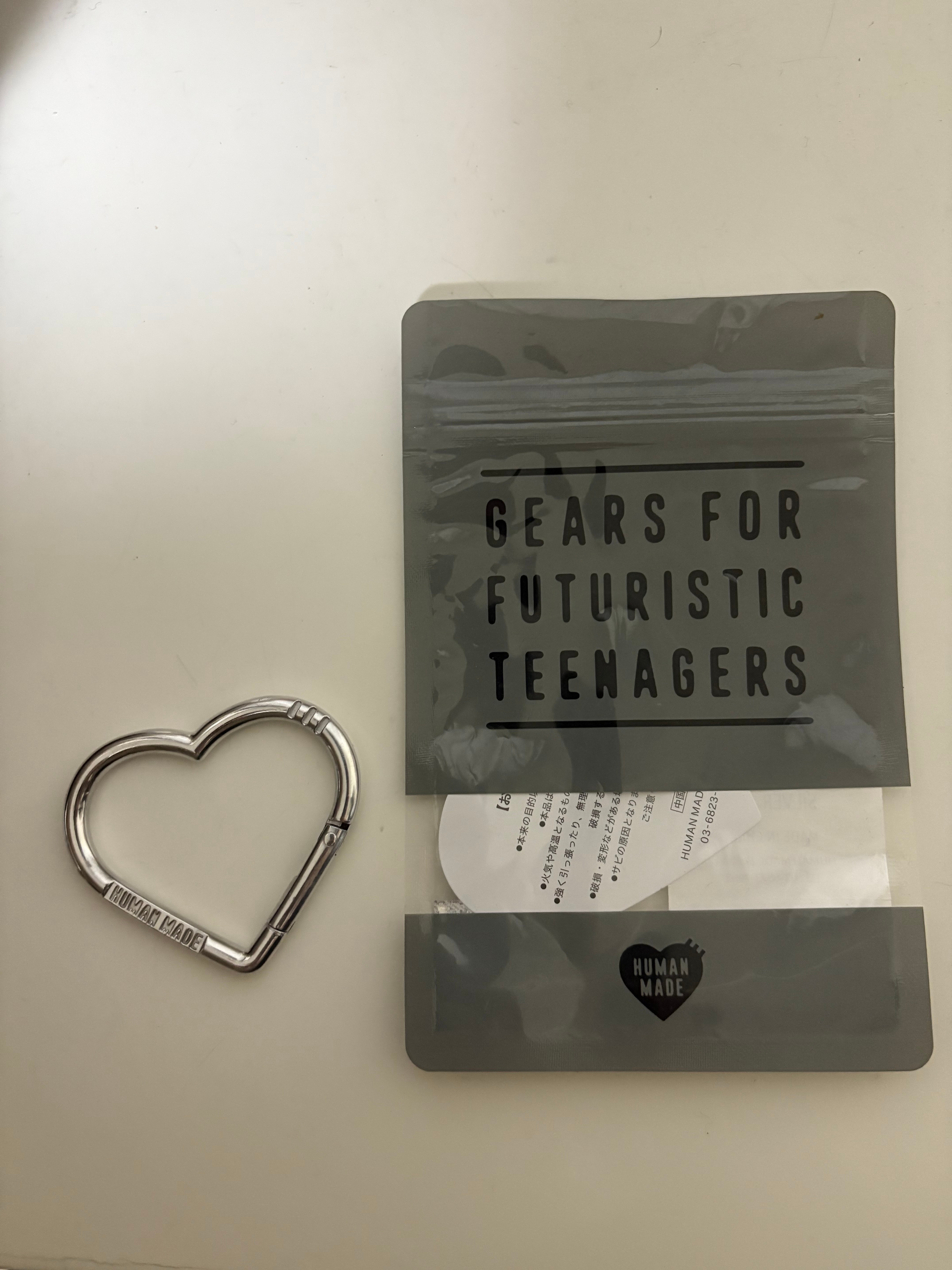 ヒューマンメイド ハートカラビナ "シルバー"