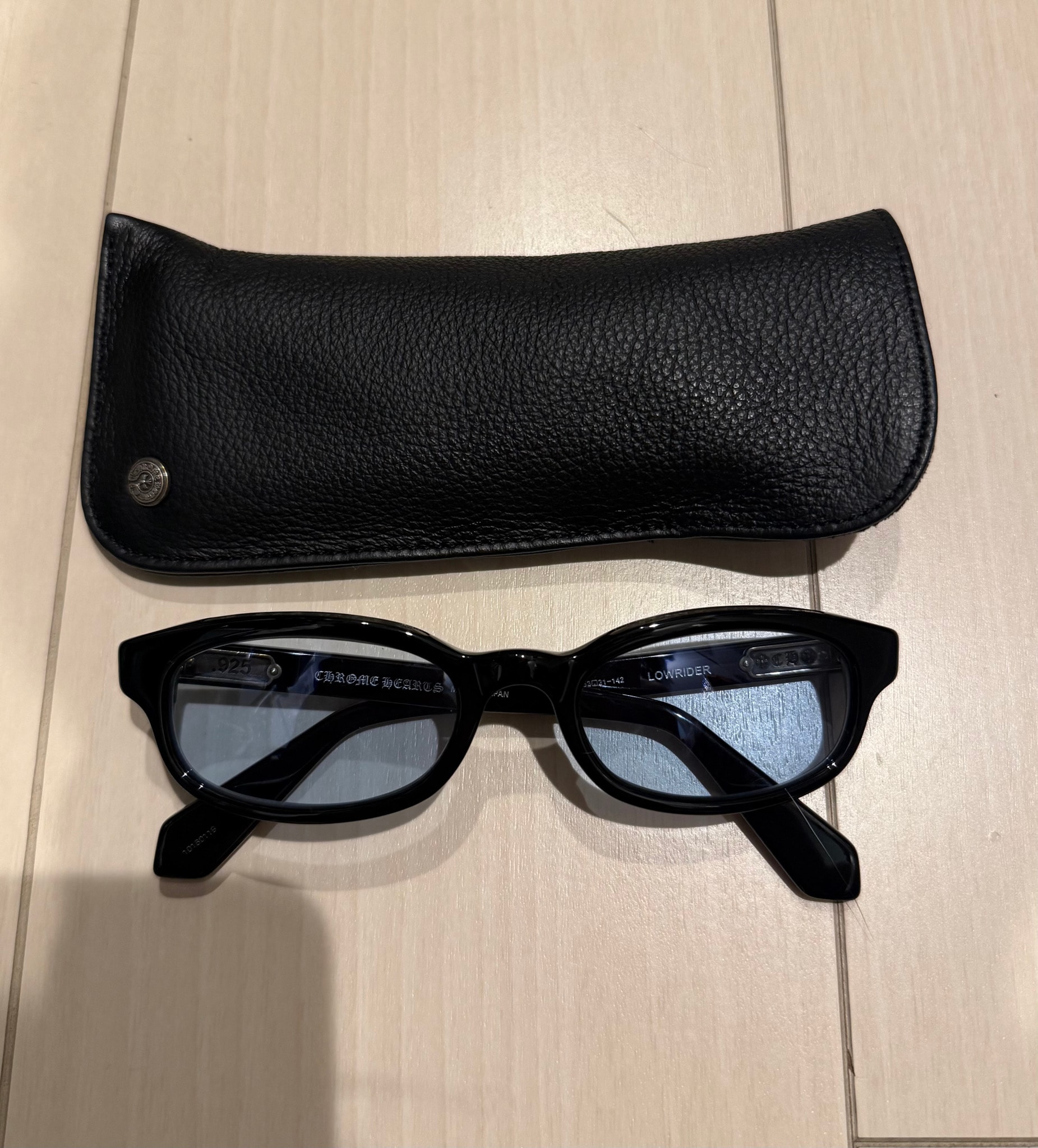 Chrome Hearts 52 21-142 LOWRIDER Acetate Sunglasses "Black/Blue"