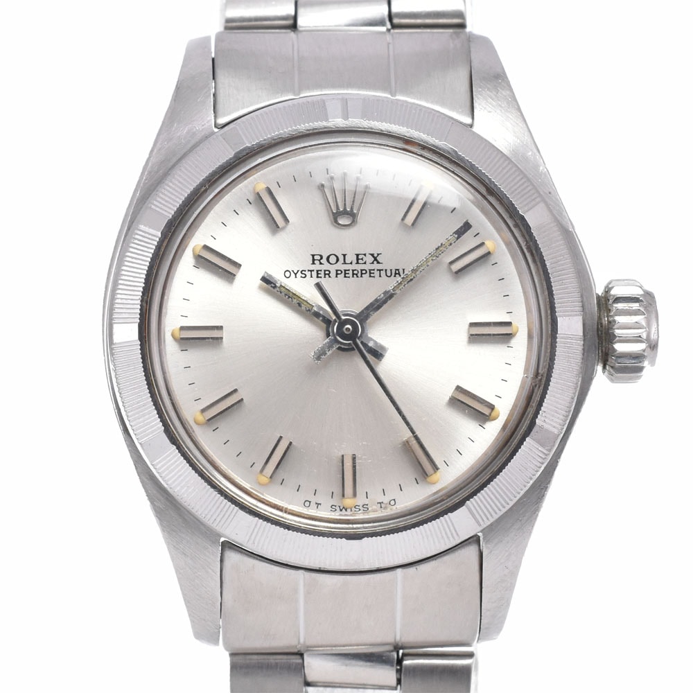 ロレックス ROLEX 6723 オイスターパーペチュアル Cal.2030 シルバー 自動巻き レディース 良品 腕時計 B#149504